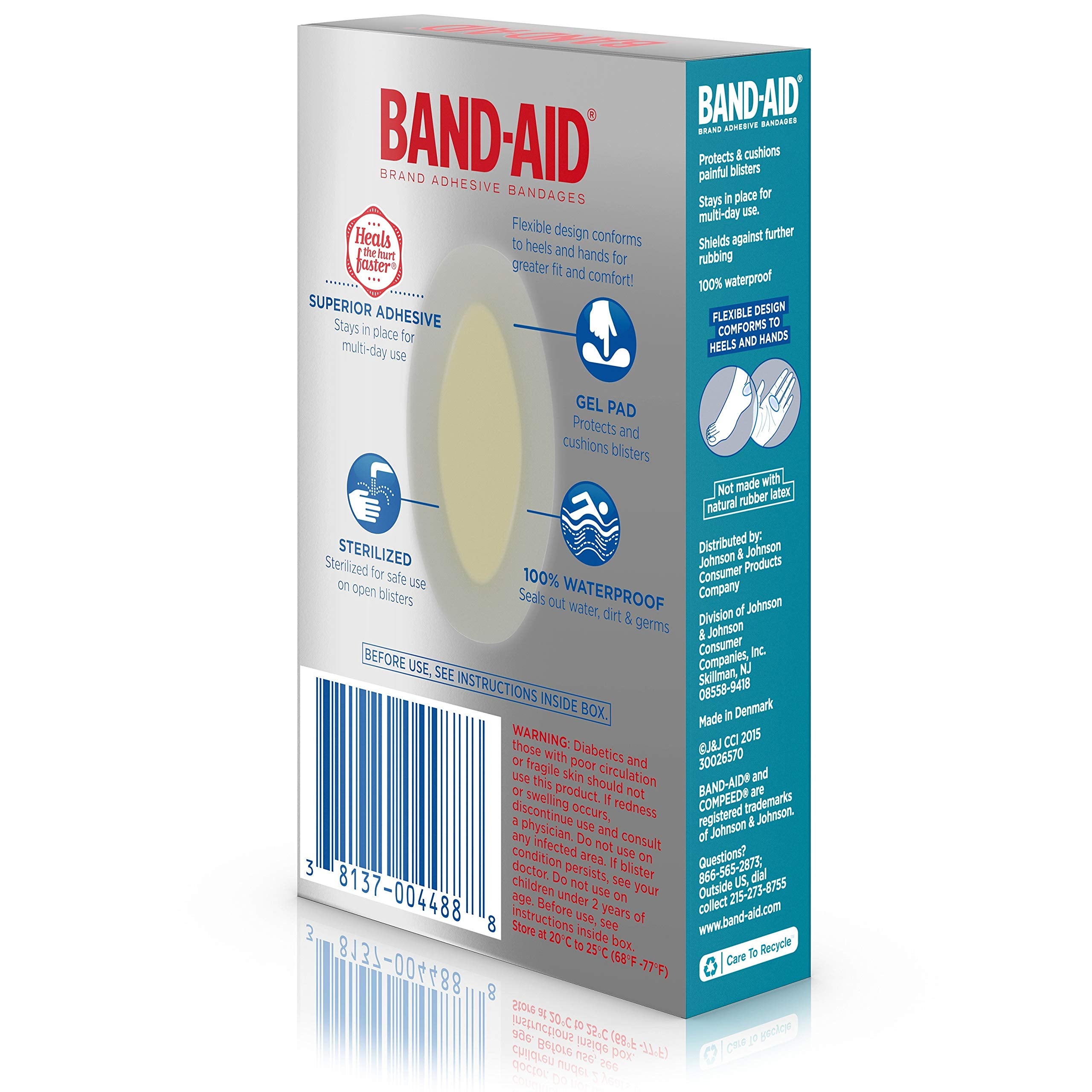 Band-Aid Brand Adhesive Bandages, Advanced Healing Blister Cushions, 6 Count
