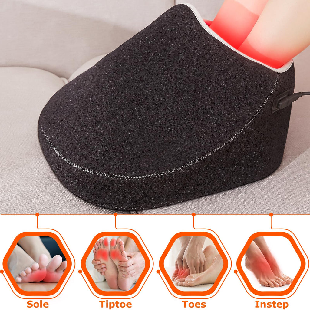 CAMECO 1 Pack Red Infrared Light Therapy for Feet, Red Light Therapy for Feet Neuropathy | 0-30min Timer Home Use