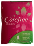 Carefree Original Regular Fresh Scent - 20 Liners, Pack of 4