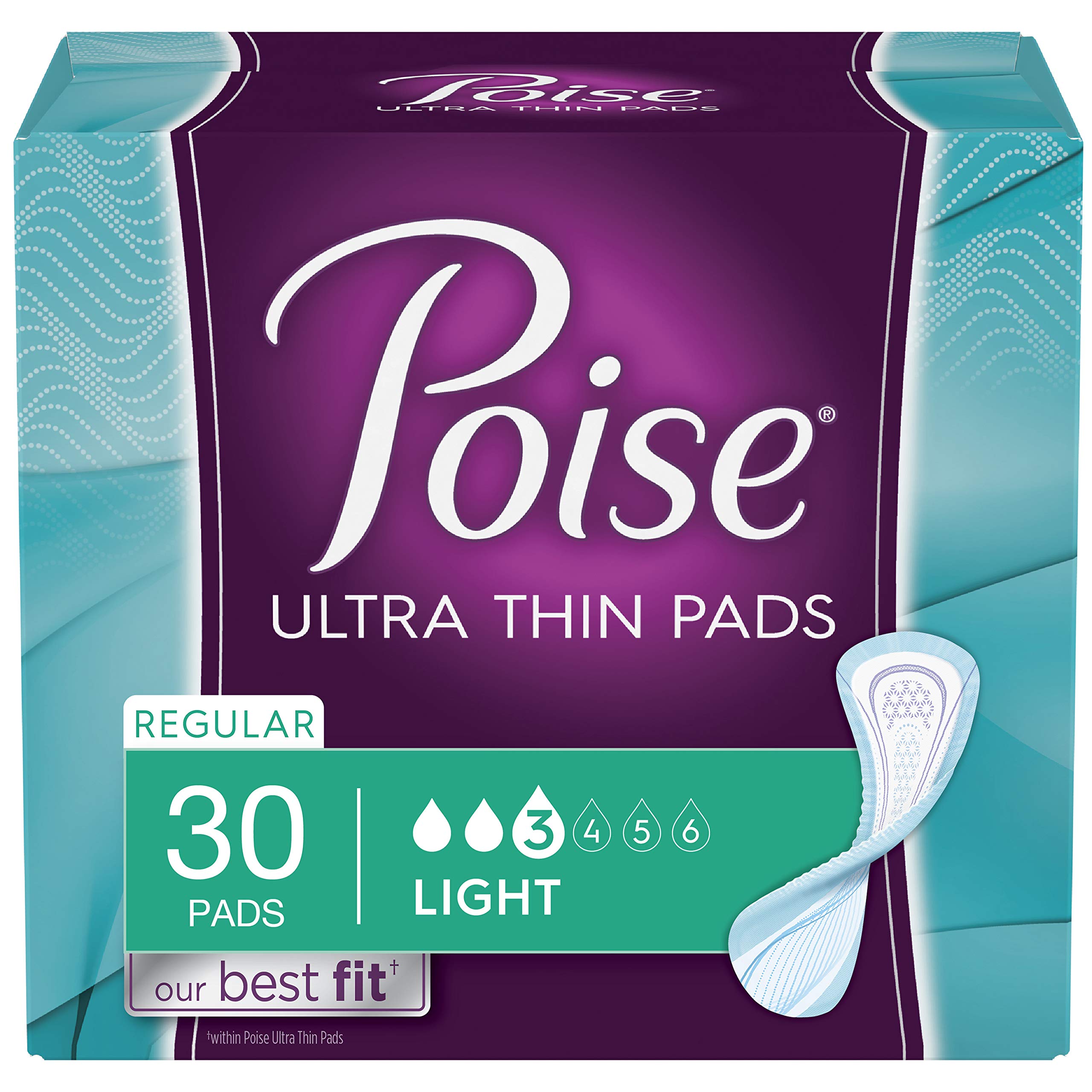 Feminine Pads - Light Absorbency, Regular Length - 30 ct (Pack of 1)