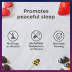 Zarbee's Kids 1mg Melatonin Chewable Tablet Drug-Free & Effective Sleep Supplement Easy to Take Natural Grape Flavor Tablets for