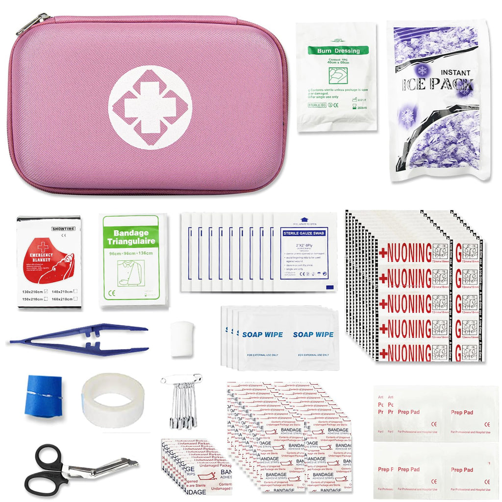 276PCS Small Travel First Aid Kit Supplies for Business, First Aid Emergency Set Backpacking Essentials Items Trauma Survival Ki