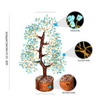 PYOR Turquoise Crystals, Money Tree, Birthday Gifts for Women, Turquoise Crystal Tree of Life, Healing Crystal, Office Decor, Ho