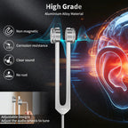 Tuning Forks for Healing Set - 128Hz, 136.1Hz, 256Hz, 384Hz, Weighted & Unweighted, Tuning Fork with Hockey Puck Activator & fee