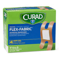 CURAD Flex-Fabric Adhesive Bandages, Knuckle, 100 CT, Pack of 2