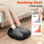Heycool Shiatsu Foot Massager, Electric Foot Massager Machine with Heat, Deep Kneading, Compression, Vibration, Remote Control,