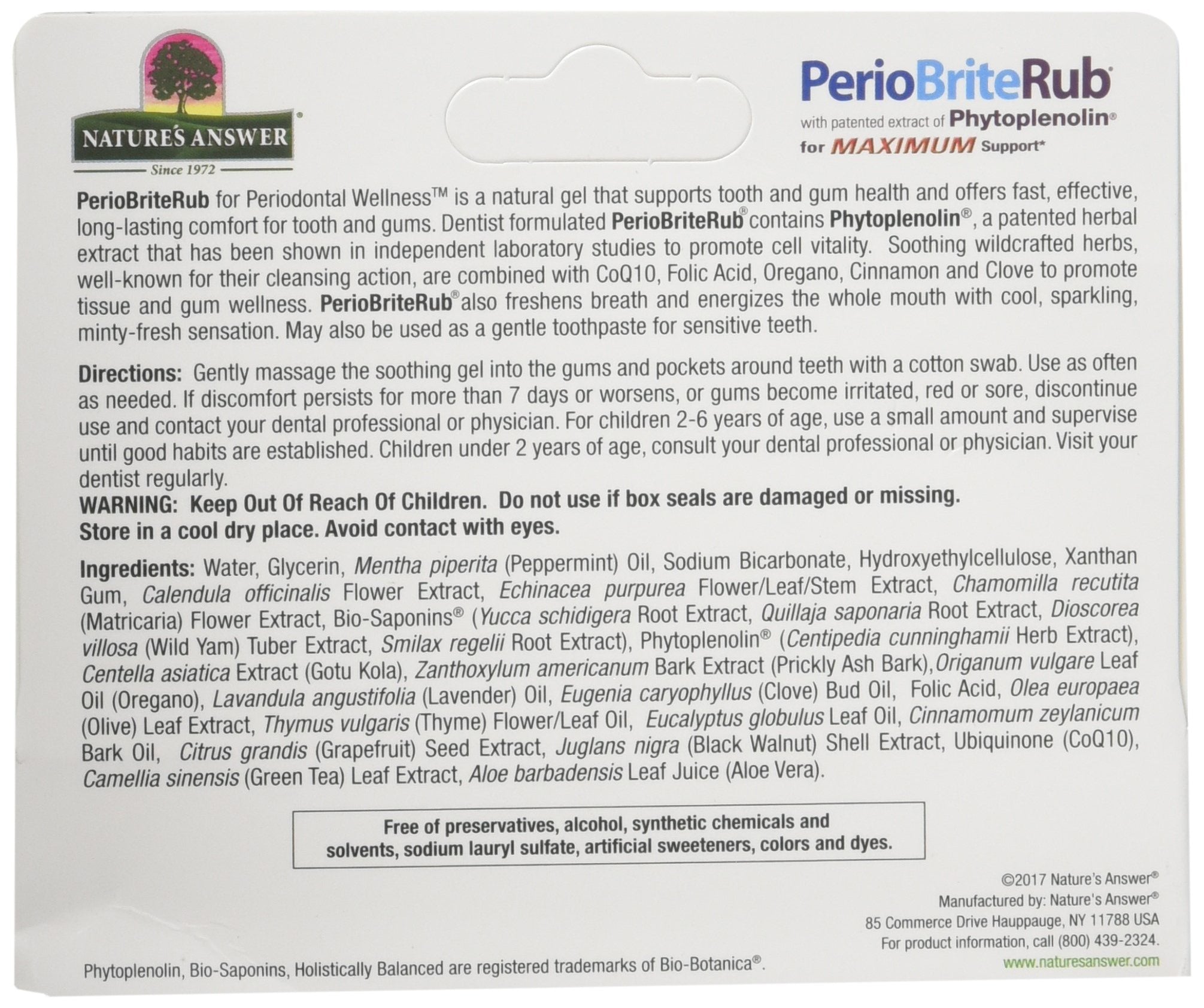 Natures Answer Periorub Topical Rub