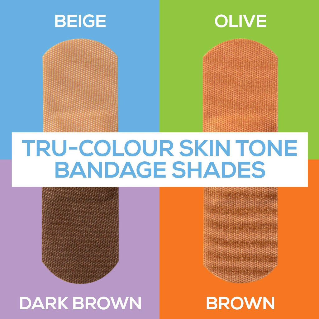 Tru-Colour Skin Tone Bandages Variety 4 Bag Pack (120 Count)