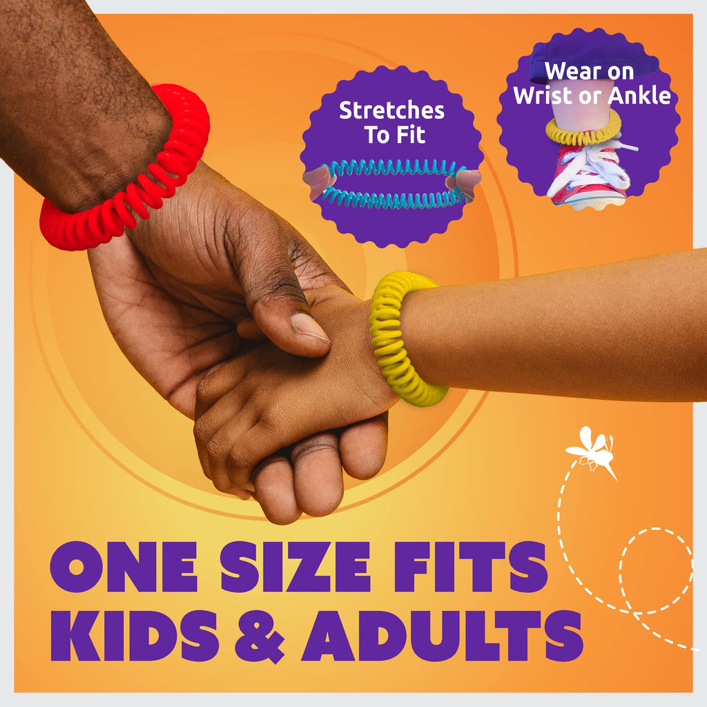 Superband Mosquito Repellent Bracelets for Adults & Kids - Pack of 50 - Long Lasting, Natural Bug and Insect Repellent Bracelet