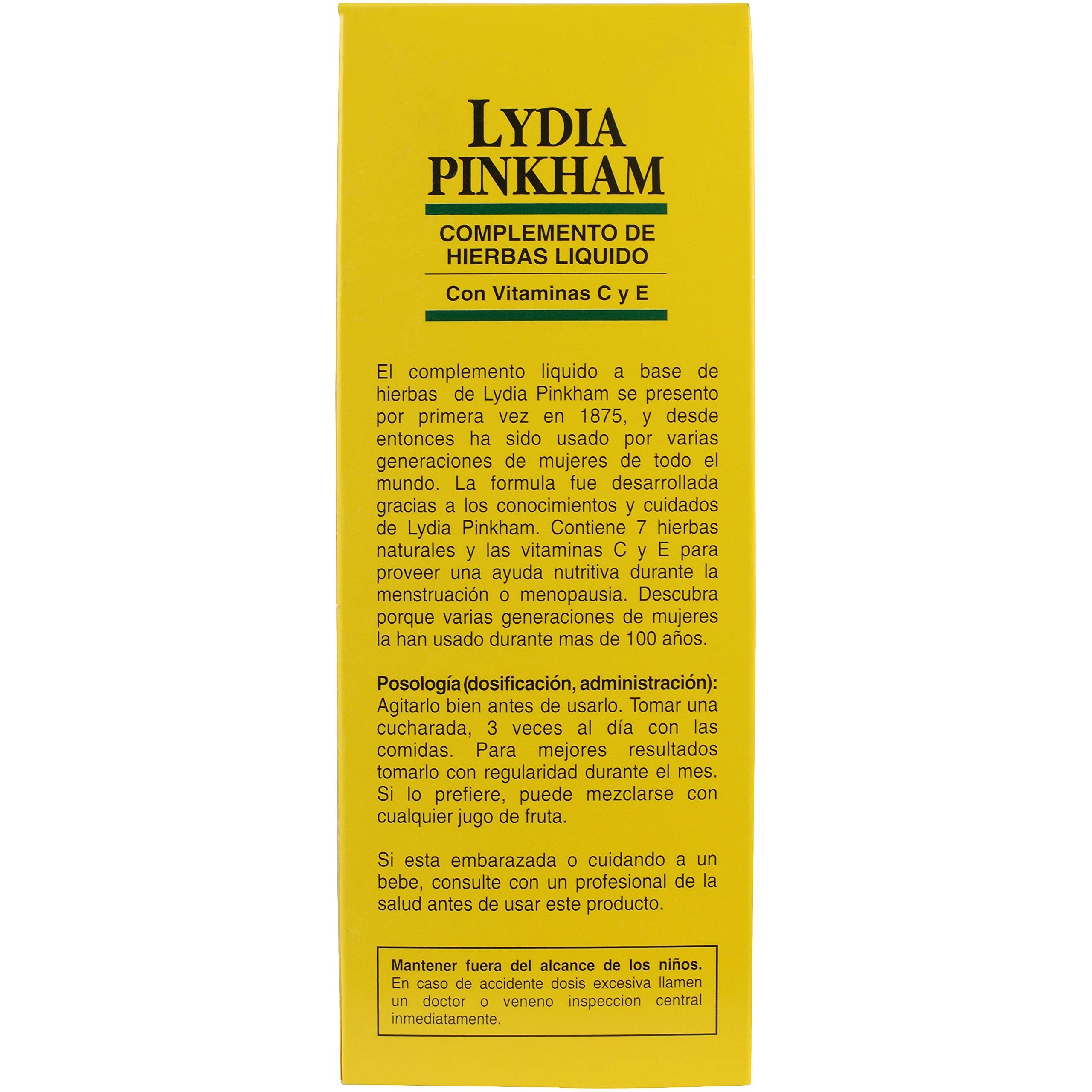 Lydia Pinkham Liquid Herbal Supplement for Menstruation and Menopause Support, 16 Ounce