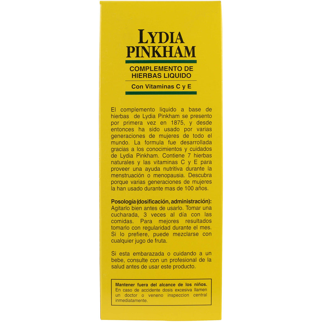 Lydia Pinkham Liquid Herbal Supplement for Menstruation and Menopause Support, 16 Ounce