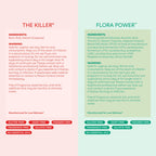 Love Wellness The Killer & Flora Power | Vaginal Suppository Duo with Probiotics, Vitamin C & Boric Acid for Vaginal Health | Va