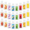 Frienda 24 Pcs Mini Hand Sanitizer Bulk Scented Hand Sanitizer Travel Size 1 Fl oz Peach Lavender Vanilla Assorted Scents Saniti