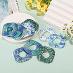 25pcs Adhesive Patches for Dexcom G7, Breathable CGM Over Patches Sensor Monitor Covers with Holes Waterproof Flower Adhesive Gl