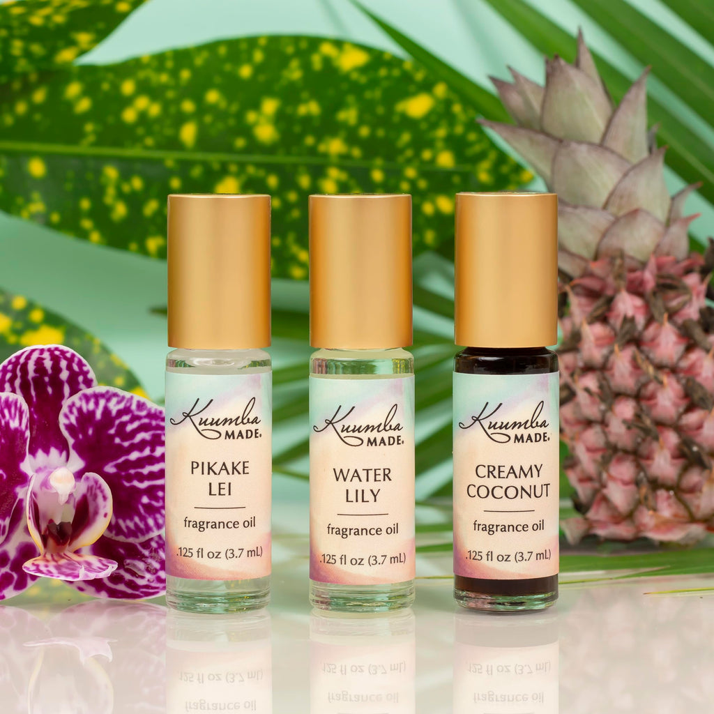 Kuumba Made Water Lily Fragrance Oil | 0.125 Fl Oz | Notes of Bergamot and Mandarin | Clean, Long-Lasting Scent | Alcohol Free |