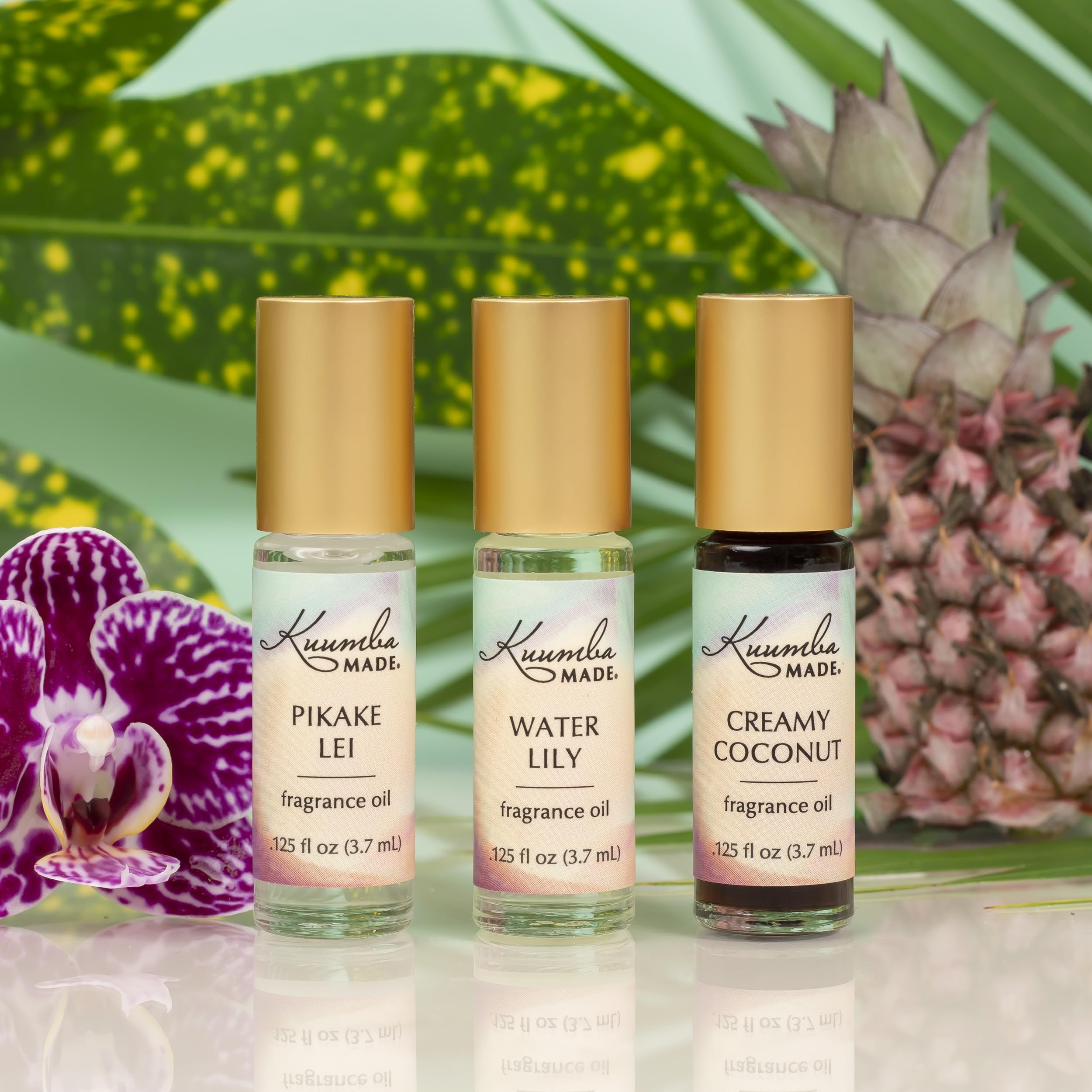 Kuumba Made Water Lily Fragrance Oil | 0.125 Fl Oz | Notes of Bergamot and Mandarin | Clean, Long-Lasting Scent | Alcohol Free |