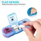 FGcase Pill Organizer 3 Times a Day with Travel Case, Large Weekly Pill Case 7 Day, Daily Pill Box with 21 Compartments, Pill Di