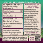 WishGarden Herbs AfterEase for After Birth Contractions - All-Natural Herbal Supplement with Cramp Bark & Black Haw Bark Soothes