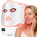 LanAqua Red Light Therapy for Face, 6000mAh Rechargeable LED Face Mask