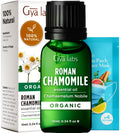 Gya Labs Organic Roman Chamomile Essential Oil for Diffuser - 100% Pure Natural Organic Roman Chamomile Oil for Skin & Hair, Rel