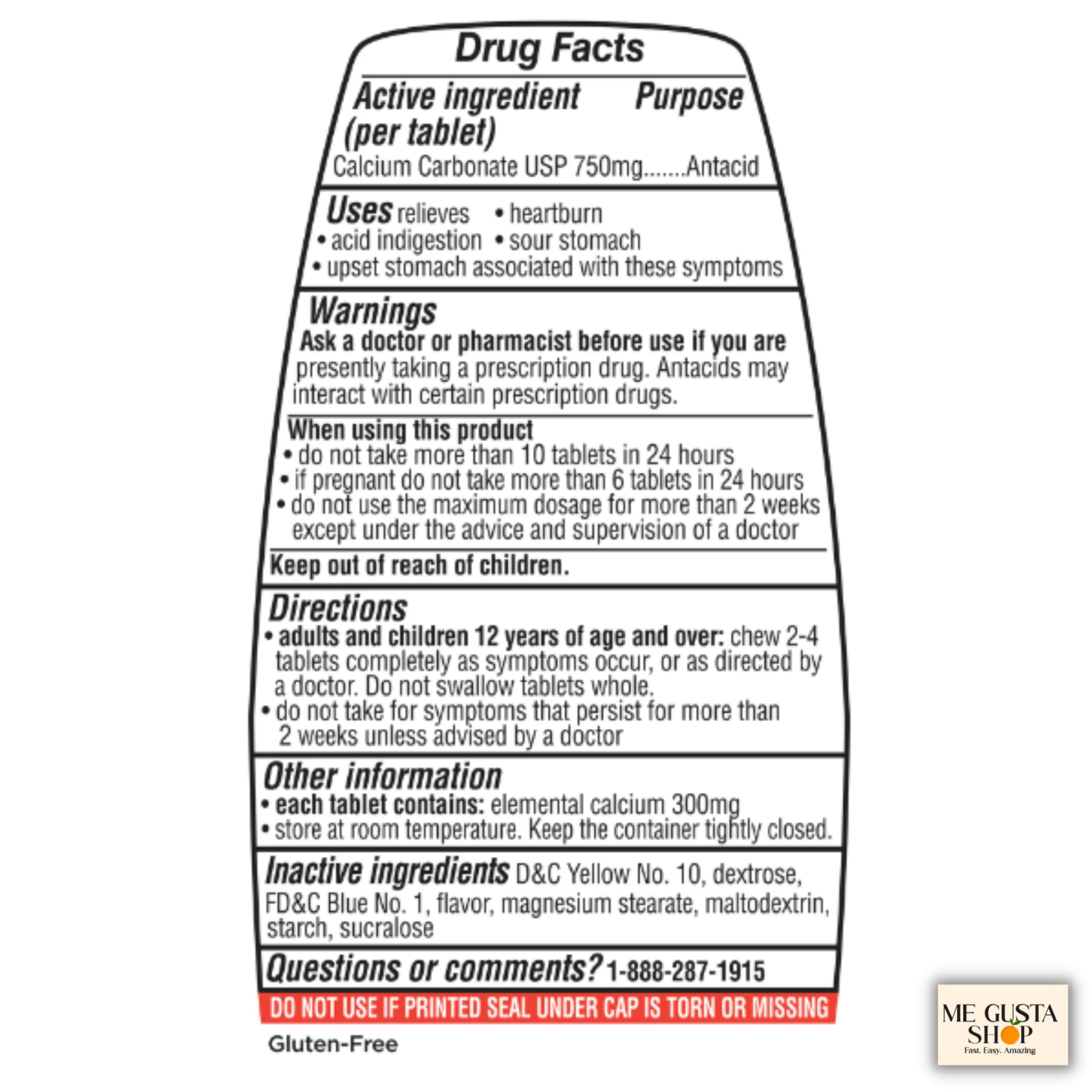 Equate Extra Strength Antacid Chewable Wintergreen Tablets, 750 mg, 96 Ct Pack of 03 Total 288ct Includes Pill Organizer