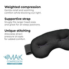 Brownmed IMAK Eye Pillow - Sleep Mask with ErgoBeads for Headache, Migraine, Puffy Eyes & Eye Strain Pain Relief