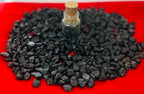 Indian Consigners Natural Crushed Polished Tumbled Gem Stone Chips, Decoration & Healing Crystals (Black Tourmaline)