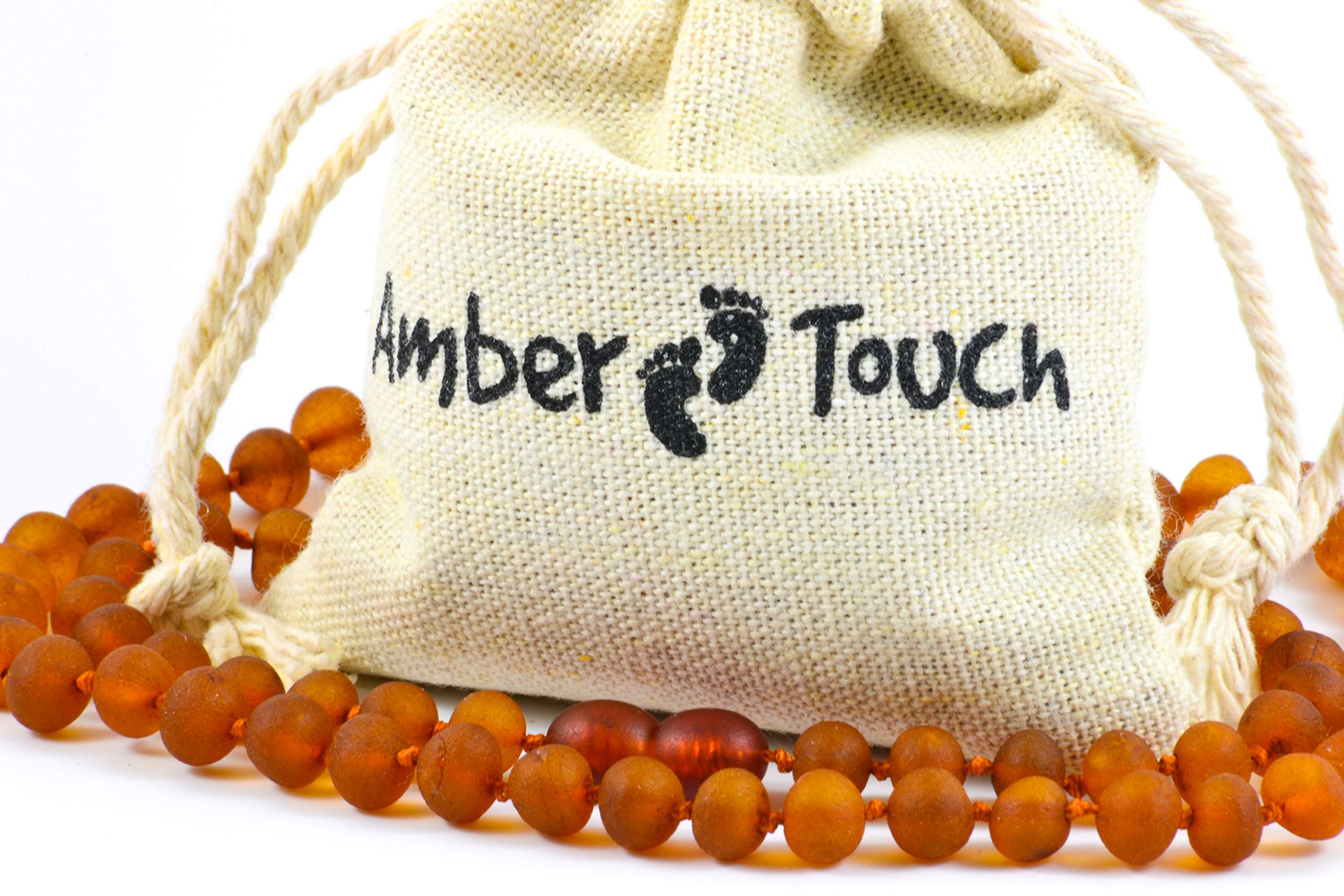 Baltic Amber Necklace for Adult - Natural Amber from Baltic Region, Genuine Baltic Amber (21.6, RAW Cognac)