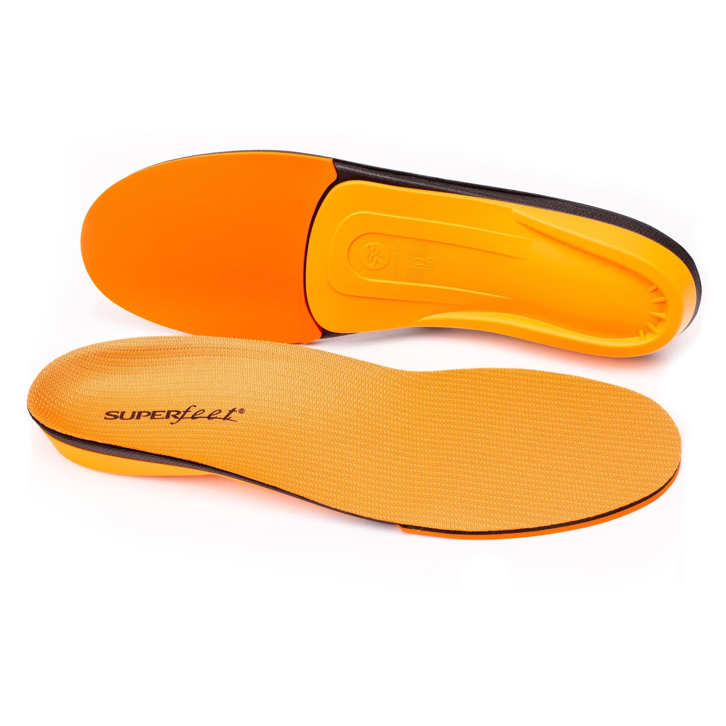 Superfeet All-Purpose High Impact Support Insoles (Orange) - Trim-To-Fit Orthotic Arch Support Shoe Inserts - Professional Grade