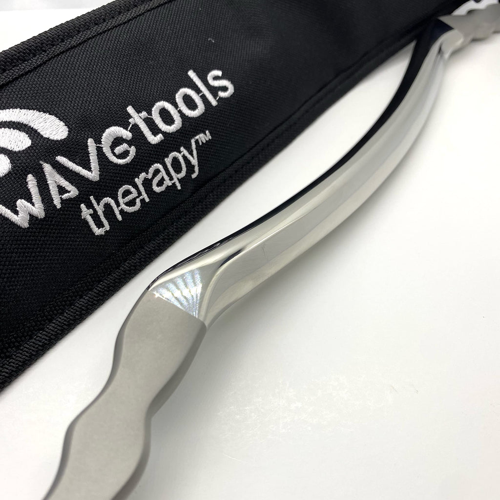 Recover Muscle Scraper and Massage Handle Bar for Legs and Back, Dual Finish: Polish and Matte
