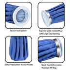 Ice Bag Packs of 3 - Reusable Hot & Cold Packs in 3 Sizes (6/9/11 inches)