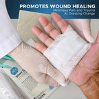 MED PRIDE Silver Calcium Alginate Wound Dressing 4X5 Pads Non-Stick Highly Absorbent 10-Pack