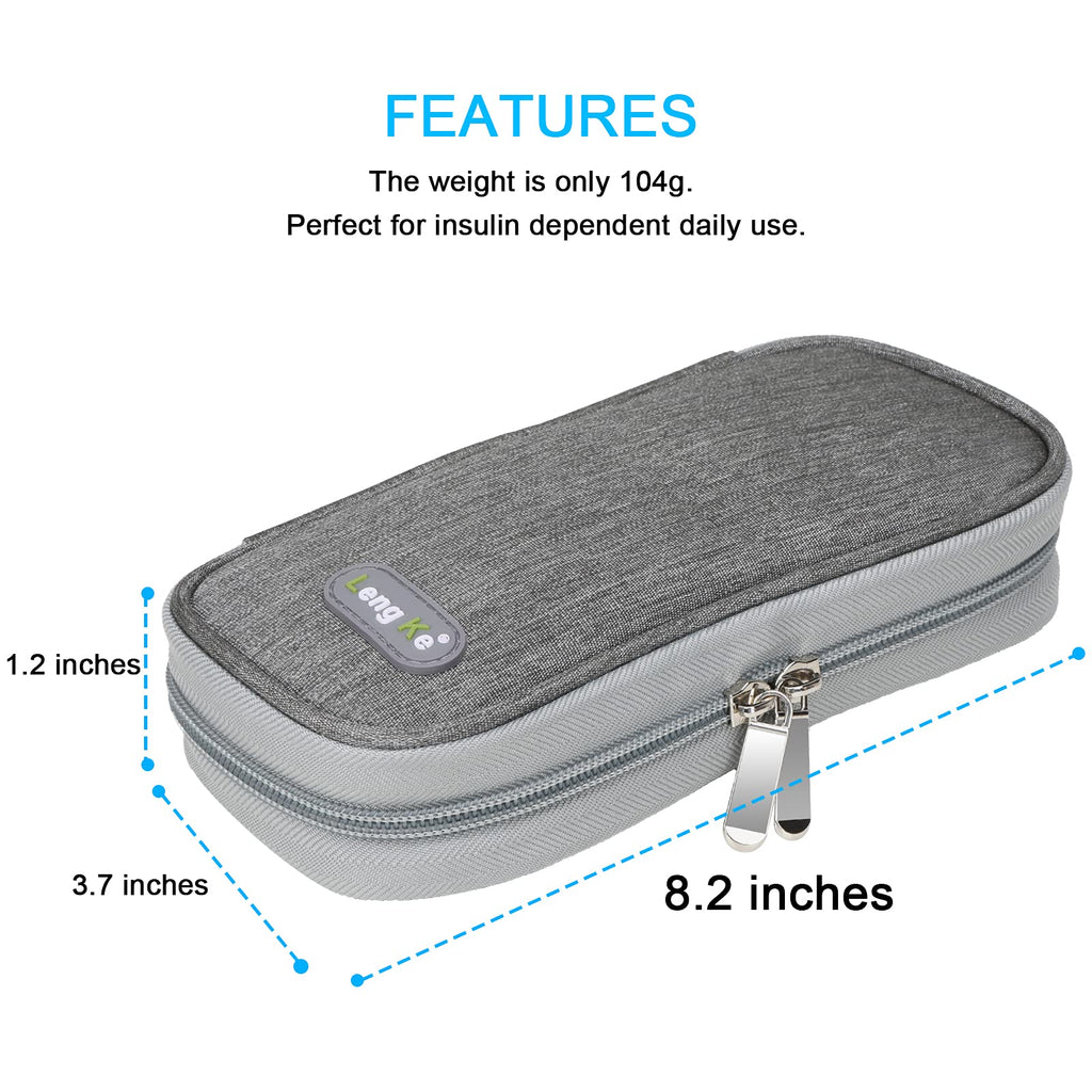 YOUSHARES Insulin Cooler Travel Case, Diabetic Medication Organizer with 2 Ice Packs for Insulin Pens and Other Diabetic Supplie