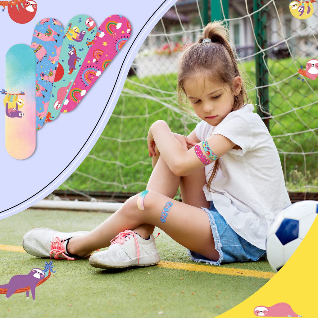 300 Pcs 10 Styles Kids Cartoon Bandages Adhesive Flexible Colorful Cute Bandages Waterproof Breathable Protect Scrapes and Cuts