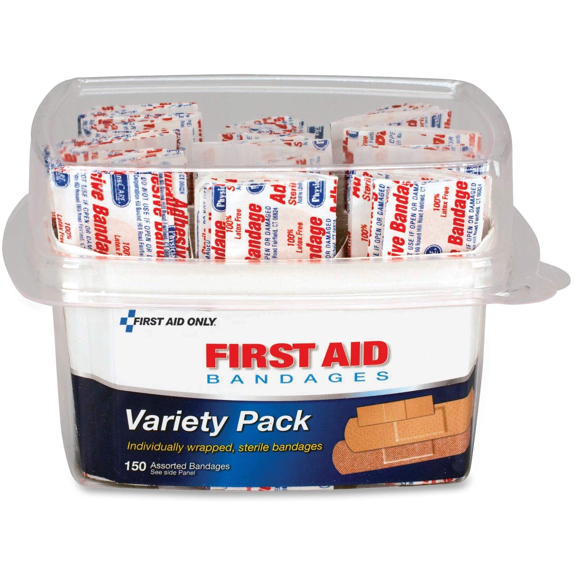 PhysiciansCare by First Aid Only First Aid Bandages, Assorted, 150 Pieces