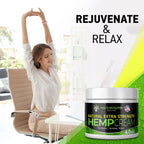 Health Revolution Hemp Arnica Cream Maximum Strength - Soothes Muscles, Joints, Feet, Nerve, Back, Knee, Hip, with Arnica, MSM,