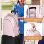 Fasrom Nurse Bag Backpack for Work Women with USB Charging Hole, Home Health Clinical Bag with Laptop Compartment for Nursing St