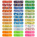Sublaga 33 Style Kids Cartoon Bandages 300 Pcs Cute Bandages Adhesive Flexible Colorful Bandage Toddler Bandage Waterproof Prote