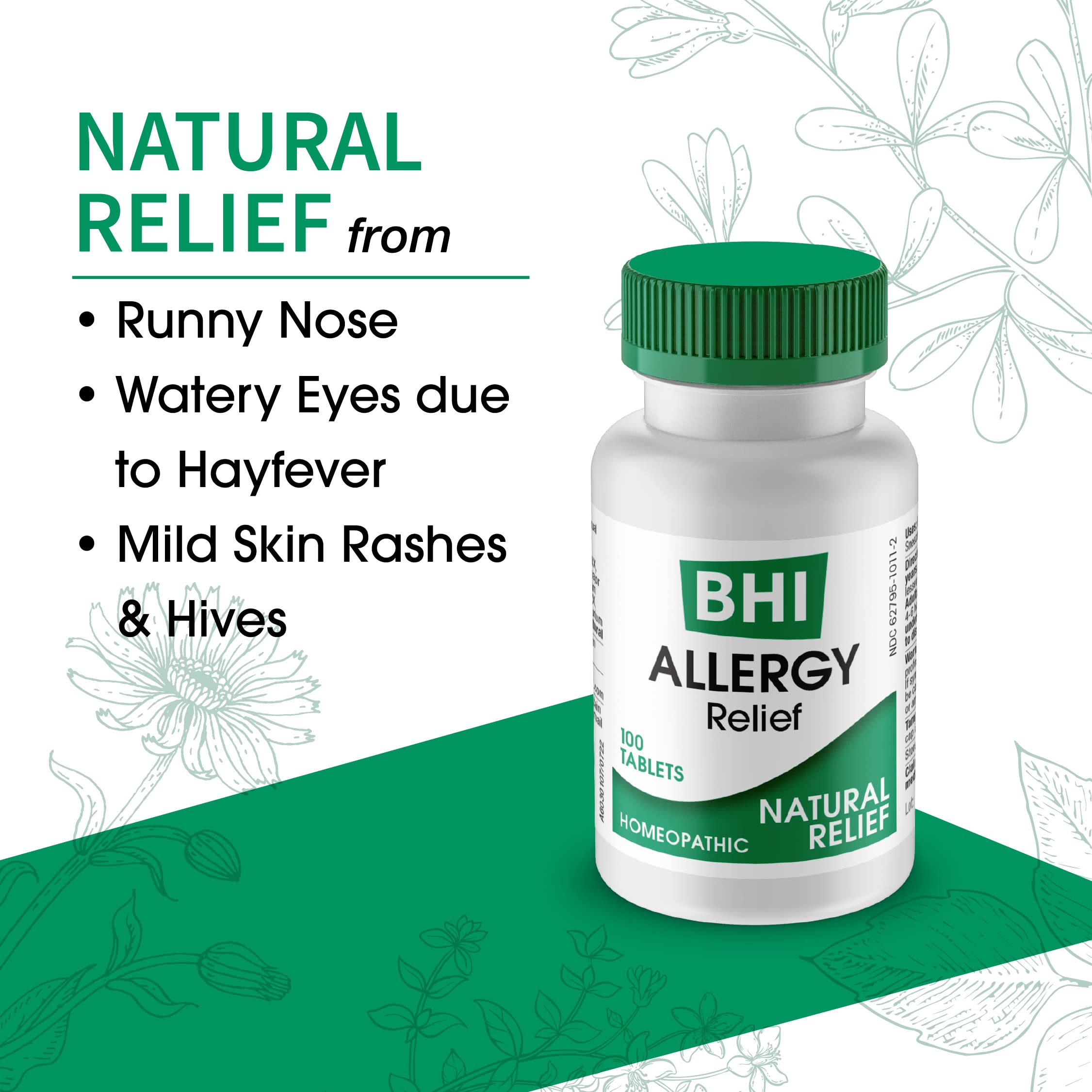 MediNatura BHI Allergy Relief Multi-Symptom Natural Safe Relief of Runny Nose Sneezing Itchy Eyes & Congestion 15 Targeted Homeo