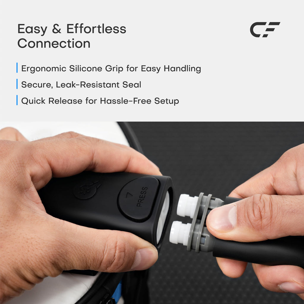 CF-1 Cold Therapy Machine for Knee Surgery Recovery, Quiet Ice Therapy System for Home Bedside Overnight Use with Programmable T