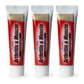 CareAll Capsaicin Arthritis, Muscle, and Joint Cream 1.5 oz. (3 Pack), Relief of Minor Aches and Pains from Backache, Sprains, S