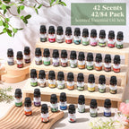 Dansib 84 Pcs Essential Oil Set for Diffuser 10ml Each Fragrance Oil for Candle Making, Soap Making, Aromatherapy, Humidifiers (