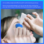 EziDrops Eye Drop Dispenser for Elderly - Suitable for All Ages - Easy-to-Use Eye Dropper Dispenser for Wide/Flat Head Bottles -