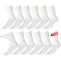 Men's Diabetic Socks -12 Pack - White - By Zeke Size: 10-13