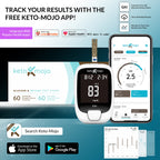 KETO-MOJO Blood Glucose and Ketone Test Strips Combo Pack | 60 Glucose + 60 Ketone Strips (120 Count) | for Use Only with GK+ Me