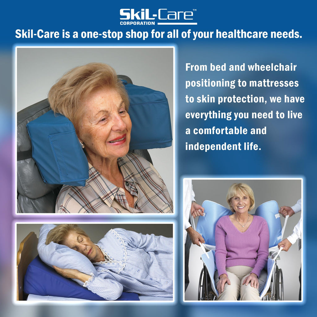 Skil-Care Heels-Off with Gel Insert, 16   L x 26   W x 7   H - Additional Comfort for Wheelchair or Geri-Chair Patients, Wheelch