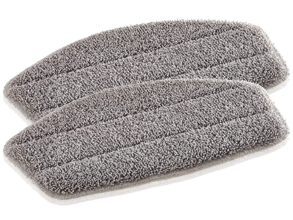 ERNITERTY Leifheit Wiper CleanTenso Steam Mop, 2 replacement pad set, Micro Fibre, item no. 11911, Standard, Gray, 2 Count