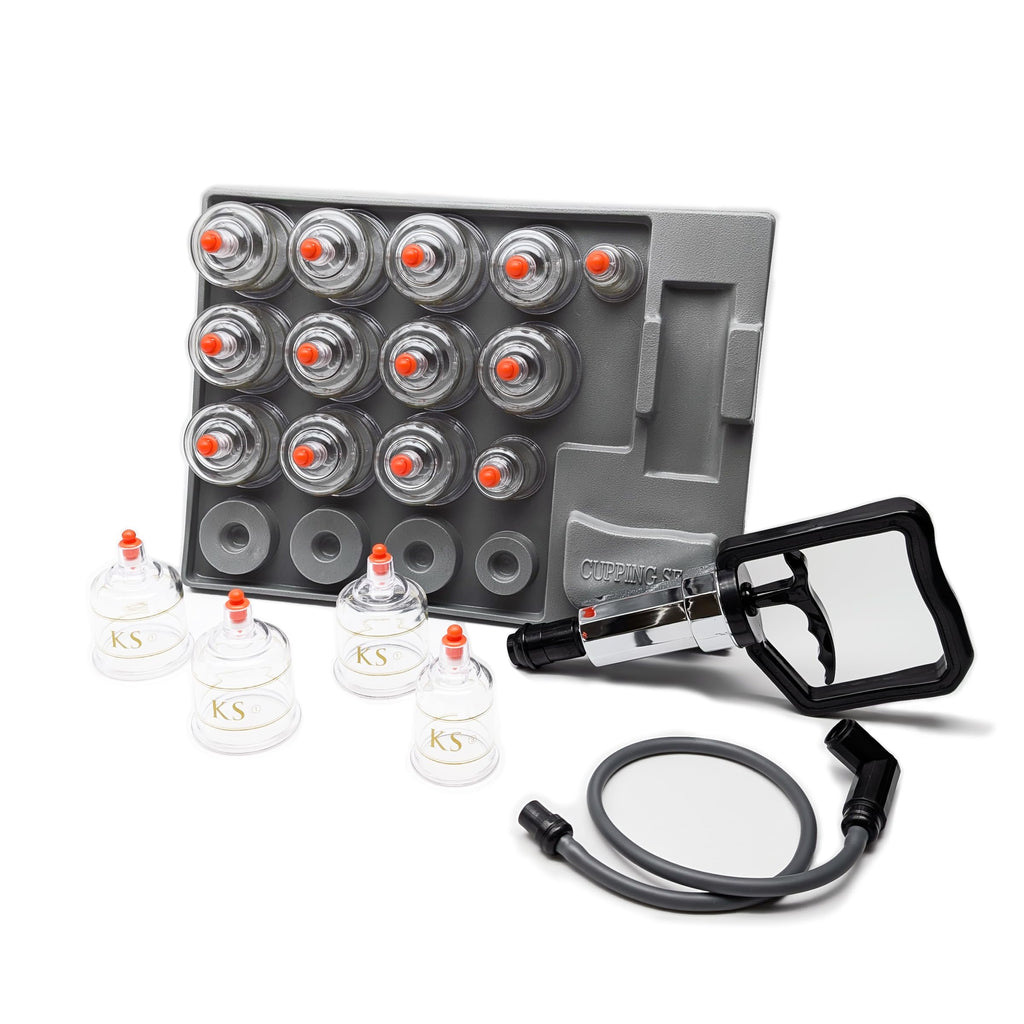KS AG Professional Cupping Set (17 Cups) with Extension Tube