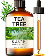 KUKKA essential oils 100% Pure & Natural Tea Tree Oil for Skin, Hair, Toenails, Aromatherapy, & Soap Making Scent (4 fl oz/118 m