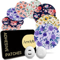 Dexcom G7 Over Patches Flower, Amolyfe 20-Pack Dexcom Stelo Adhesive Patches Waterproof Bump-Proof with 2 Hard Caps and a Storag